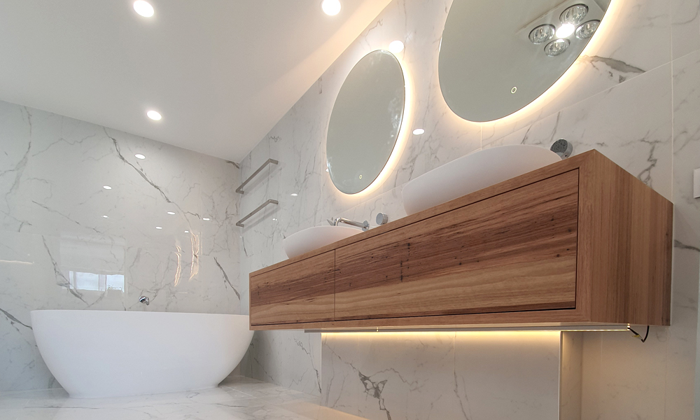 Marble & Timber Bathroom Renovation
