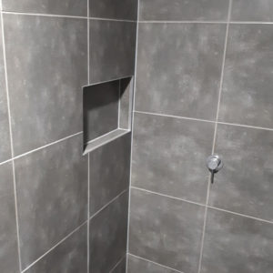 Polished Concrete Bathroom Niche