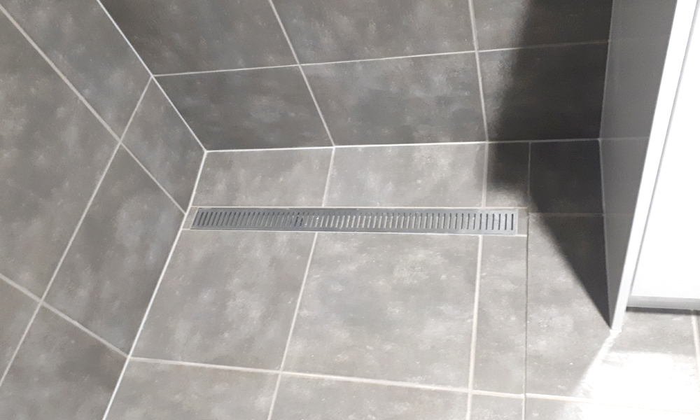 Stainless Steel Drain Polished Concrete Tiles