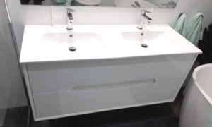 Double-Basin Prefabricated Bathroom Vanity