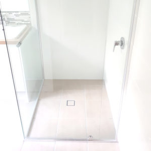 Shower with Tile Inset Drain