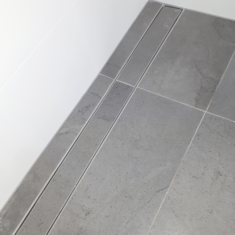 Long Tile Inset Strip Drain