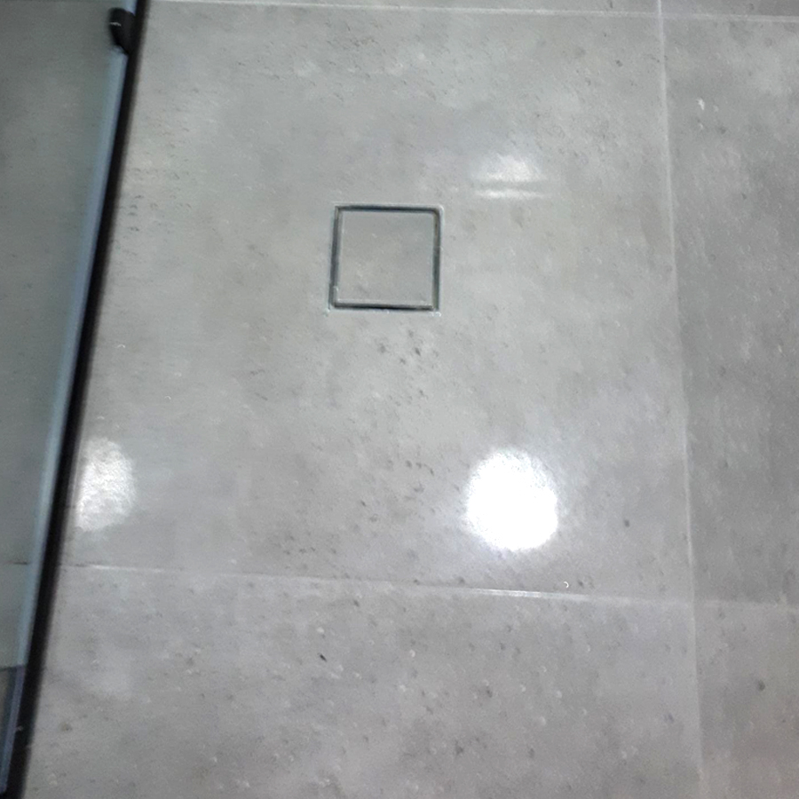 Square tile insert strip drain