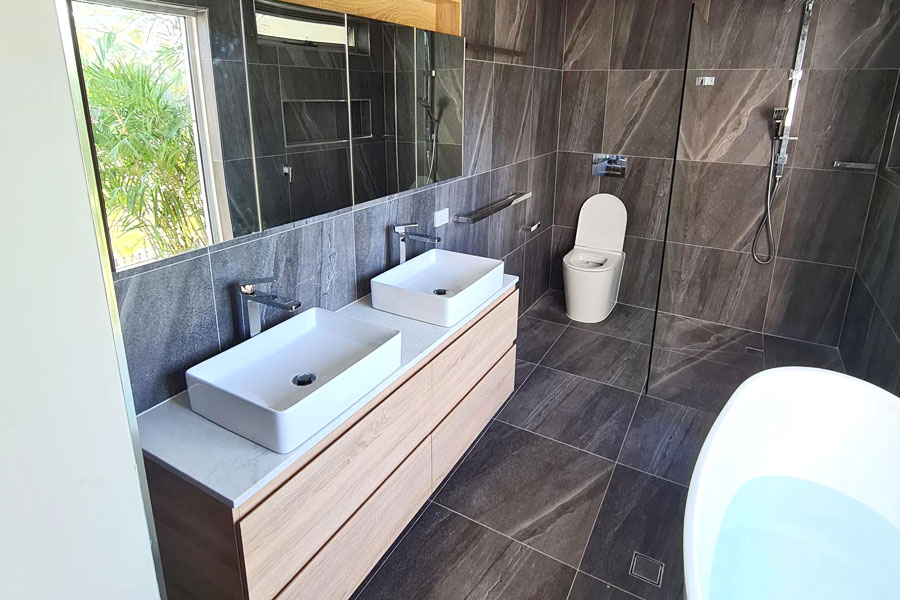 Double vanities have different needs.