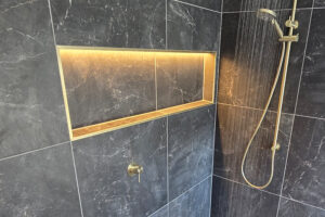 Pacific Pines Gold Coast bathroom renovation - niche detail