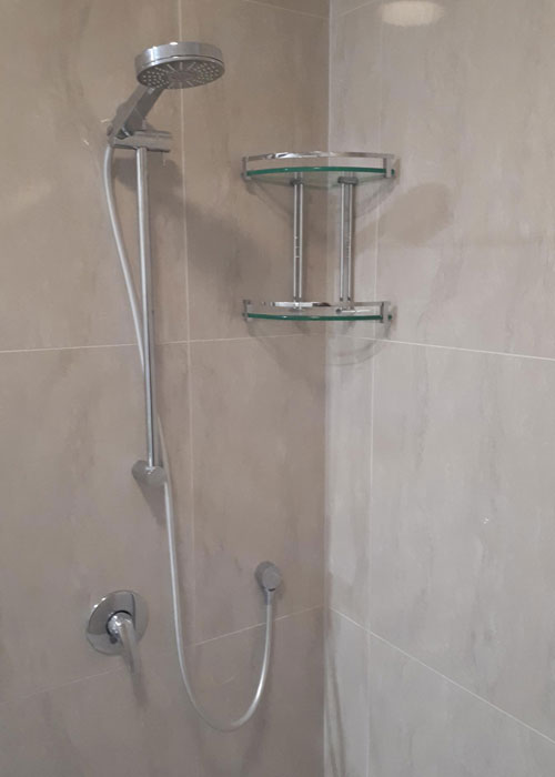 Shower Head & Rack