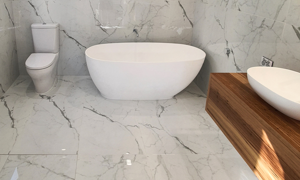 matte vs glossy bathroom sink