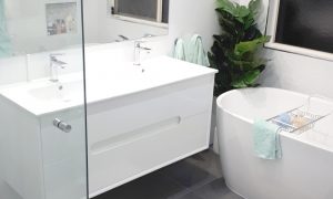 Hexagonal Tile Bathroom Renovation Gold Coast