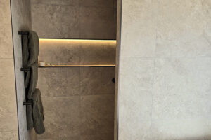 The shower entrance - sophisticated & stylish